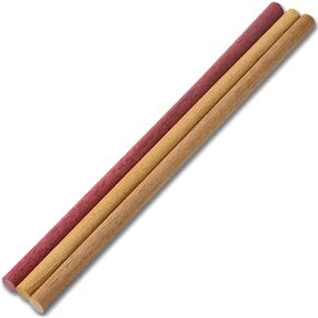 WDJIMLP Wood Pin Bar Locator Bar - الجوز والكرز والشيزو، 1/2 × 12 بوصة، لكتل ​​نحت الخشب المستديرة غير المكتملة، العصي الخشبية المستديرة، الخشب الصلب الطبيعي المجفف بالدبابيس (عبوة من 3) in Kuwait