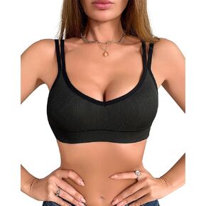 Banamic Sports Bra for Women Sexy Halter for Yoga Running Gym Fitness Crop Tops