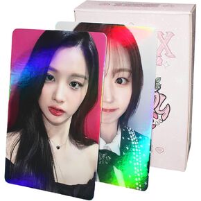 NMIXX Photocards 50pcs NMIXX Laser Photo Cards Holo Effect Album Cards Gift for Fans Daughter Collection Cards in Saudi Arabia