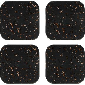 PATIKIL Treadmill Mat, 4 Pcs Exercise Equipment Mat Noise Reduction for Floor Protection, Washing Machine Pads, Anti Vibration Rubber Mats for Bike, Black/Blue