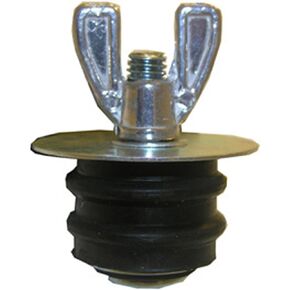 LASCO 13-1820 Economy Rubber Test Plug with Easy Grip Wing Nut, 2-Inch