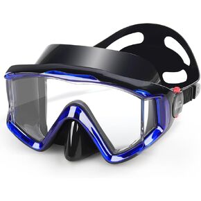 Snorkel Diving Mask, Ultimate Pano 3 HD Snorkeling Mask Anti-Fog Swim Mask Goggles with Nose Cover Adults & Youth for Diving, Snorkeling and Swimming