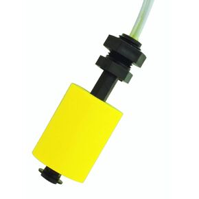 Flowline LV20-1201 Switch-Tek Mini-Float Level Switch for Vertical Mounting, Polypropylene Sensor, 1/8" NPT Process Mount