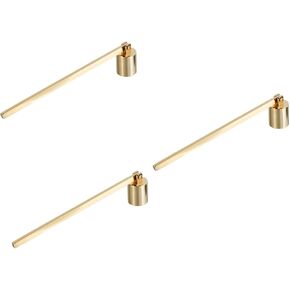 ARTIBETTER 3 pcs Candle Tool Candle Snuffer Extinguisher Gold Candle Snuffer Candle Accessories Black candlesticks Stainless Steel Candle Extinguisher Metal Candle Wick Cover*1 Bucket