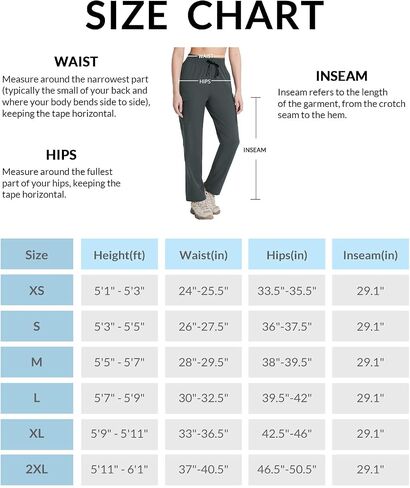 BALEAF Women's Hiking Pants Cargo Quick Dry Pants Water Resistant Loose Lightweight Travel Fishing Outdoor UPF50+ in Saudi Arabia