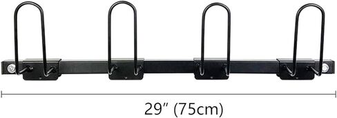 قفاز الملاكمة مجفف قفاز الملاكمة تخزين الحائط حامل حامل رف فولاذي معلق مسحوق أسود مطلي يحمل 4 أزواج من القفازات 29 بوصة مجموعة من قطعتين (يتطلب التجميع) in Kuwait