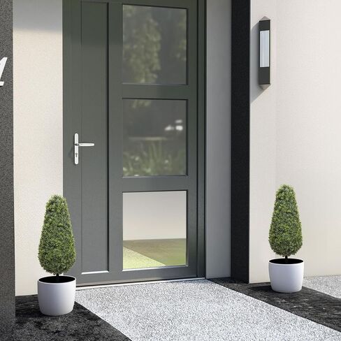 27inch Artificial Boxwood Topiary Tree Set of 2, Faux Boxwood Tree Outdoor, Artificial Topiary Plants, Topiaries for Front Porch Home Deccor in Saudi Arabia