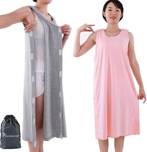 Woman Post Shoulder Surgery Shirts Rehab Shirt,Recovery Tear Away T-shirt,Full Open Shirt Dialysis Chemo Clothing in Saudi Arabia