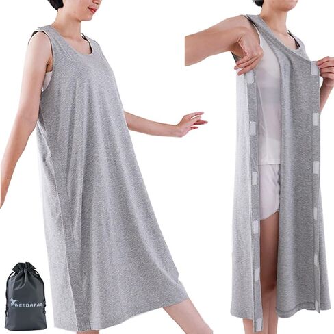 Woman Post Shoulder Surgery Shirts Rehab Shirt,Recovery Tear Away T-shirt,Full Open Shirt Dialysis Chemo Clothing in Saudi Arabia
