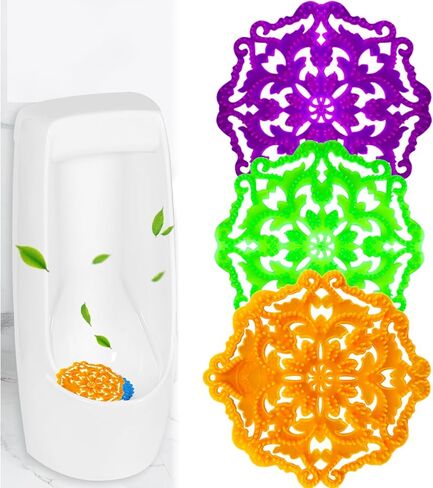 Urinal Screens Deodorizer 18 Pack, Fresh Scented Urinal Screen, Urinal Deodorizer, Anti Splash Scented Urinal Cakes for Home, School, Mall Restrooms in Kuwait