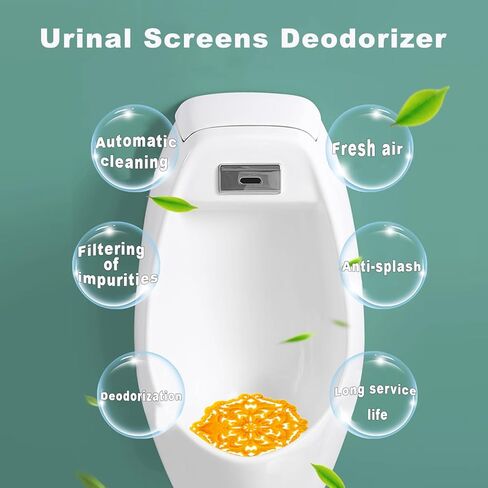 Urinal Screens Deodorizer 18 Pack, Fresh Scented Urinal Screen, Urinal Deodorizer, Anti Splash Scented Urinal Cakes for Home, School, Mall Restrooms in Kuwait