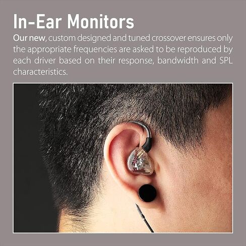 سماعة رأس Xvive T9 داخل الأذن، مشغلات محرك متوازن مزدوج، صوت واضح ومفصل، كابل قابل للفصل in Kuwait