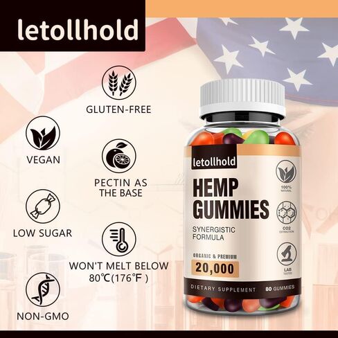 علكات القنب العضوي Edibles علكات صمغية متقدمة ذات قوة إضافية عالية الفعالية مصنوعة من زيت القنب الطبيعي للبالغين ومكملات منخفضة السكر مصنوعة في الولايات المتحدة الأمريكية (3 عبوات) in Kuwait