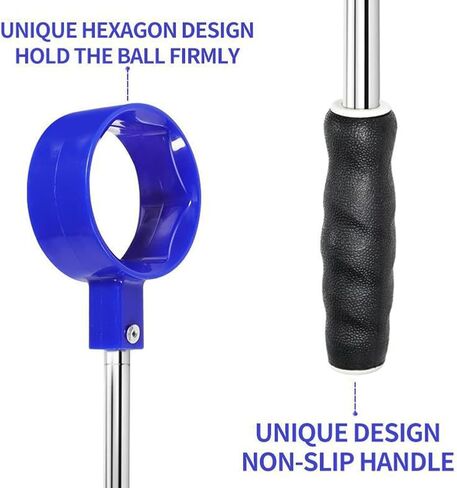 CALIDAKA Golf Ball Retriever for Water Telescopic,Stainless Ball Retriever Tool Golf Grabber Picker 9Ft Extendable Golf Ball Grabber Golf Gif-t for Golfers,Easy Grab Ball in Saudi Arabia
