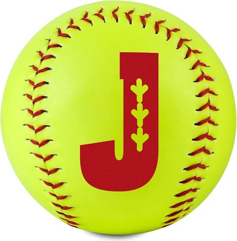 Initial Softball Gifts for Girls Teenager for Senior Night Birthday Graduation Christmas, Softball Ball for Team 12" in Saudi Arabia