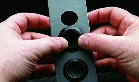 Caplugs BP-2 BP Series – Button Plug with Recessed Type Heads, 200 Pack, Black LD-PE, Hole Size 1.97-2.02" x Metal Thickness .02-.10" Plugging Holes, Auto Body, Tanks, Refrigeration Units in Saudi Arabia