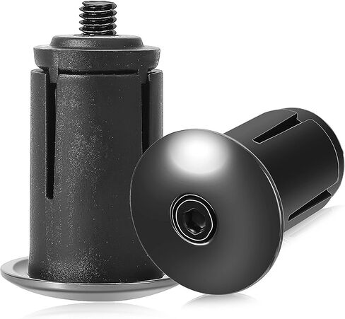 2 PCS Bike Handlebar End Caps Bike Handle Plug Aluminum Alloy Bike Handlebar Bar End Plugs Universal Styling Cap Expanding Adjustable Locking Caps for Mountain Bikes Road Bike in Saudi Arabia