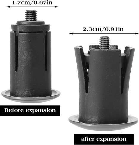 2 PCS Bike Handlebar End Caps Bike Handle Plug Aluminum Alloy Bike Handlebar Bar End Plugs Universal Styling Cap Expanding Adjustable Locking Caps for Mountain Bikes Road Bike in Saudi Arabia
