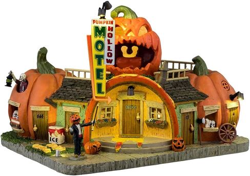 Lemax Pumpkin Hollow Motel, Battery Operated (4.5V) #45206 in Saudi Arabia