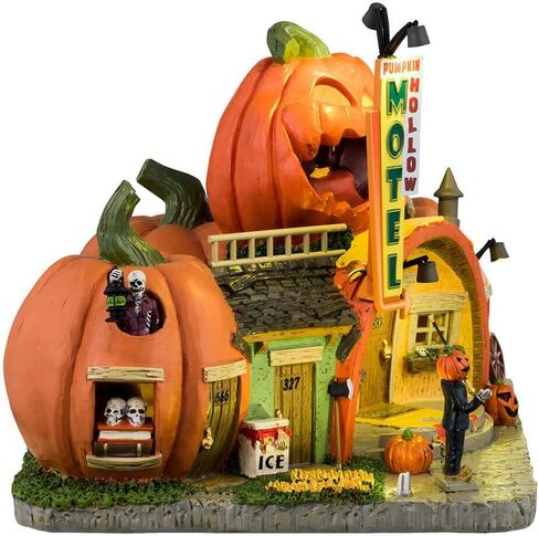 Lemax Pumpkin Hollow Motel, Battery Operated (4.5V) #45206 in Saudi Arabia