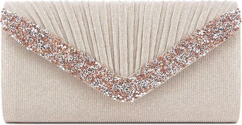 Naimo Flap Dazzling Clutch Bag Evening Bag With Detachable Chain in Kuwait