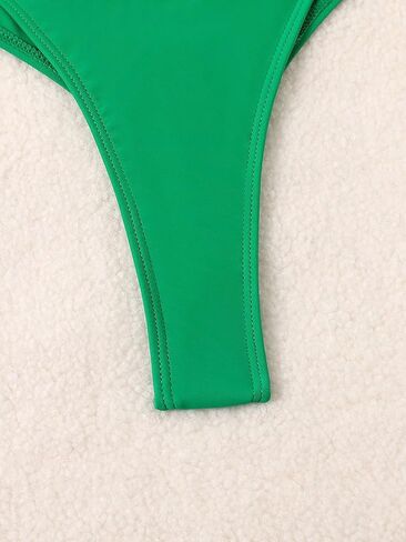 OYOANGLE Women's 3 Piece Bikini Set Swimsuit V Wired Bikini Bathing Suit with Twist Beach Skirt in Kuwait