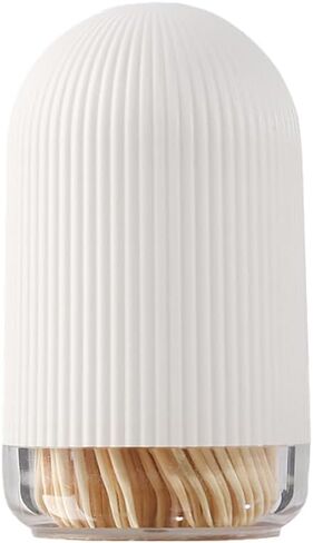 حامل أعواد أسنان قابل لإعادة الاستخدام، أعواد أسنان خشبية من الخيزران (300 قطعة) in Kuwait