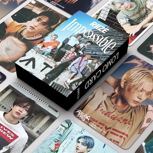 RIIZE Photocards Kpop RIIZE Impossible Album Photo Cards 55PCS RIIZING Lomo Cards Kpop Merch Gift for RIIZE Fans in Saudi Arabia