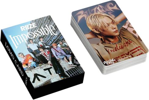 RIIZE Photocards Kpop RIIZE Impossible Album Photo Cards 55PCS RIIZING Lomo Cards Kpop Merch Gift for RIIZE Fans in Saudi Arabia