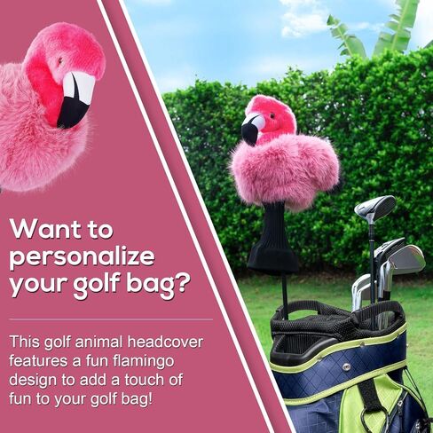 mytag Funny Golf Club Head Covers, Animal Plush Driver Headcover, Golf Headcover Fits Standard 460cc Driver Head in Saudi Arabia