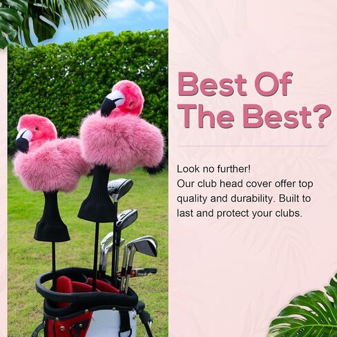 mytag Funny Golf Club Head Covers, Animal Plush Driver Headcover, Golf Headcover Fits Standard 460cc Driver Head in Saudi Arabia