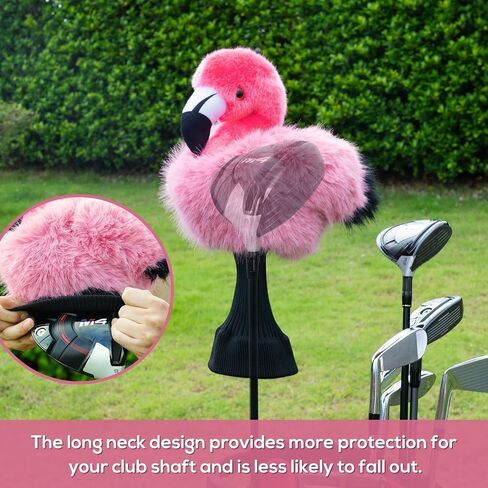 mytag Funny Golf Club Head Covers, Animal Plush Driver Headcover, Golf Headcover Fits Standard 460cc Driver Head in Saudi Arabia