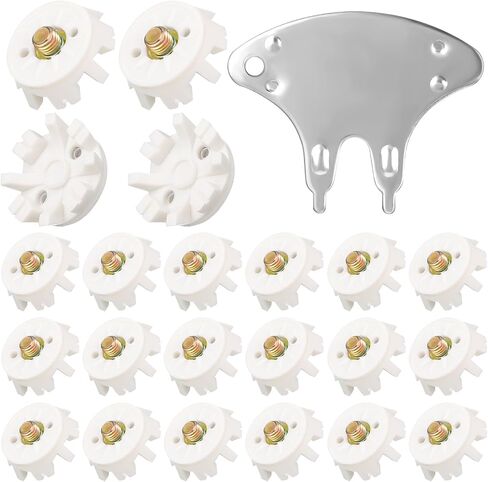 51 Pcs Golf Cleats Set 50 Golf Shoe Spikes Replacements with 1 Golf Cleats Spanner Metal Thread Screw 6 mm Dia Golf Shoe Cleats for Cricket Shoe Golf Player in Saudi Arabia