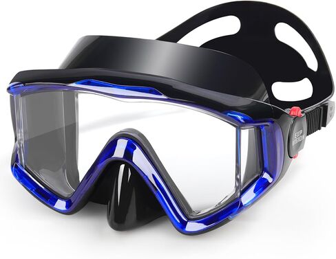 Snorkel Diving Mask, Ultimate Pano 3 HD Snorkeling Mask Anti-Fog Swim Mask Goggles with Nose Cover Adults & Youth for Diving, Snorkeling and Swimming in Kuwait