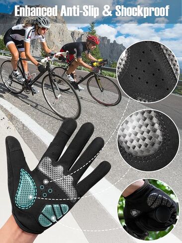 COFIT Anti-Slip Cycling Gloves for Men Women, Touchscreen Breathable Gloves Mountain Bike Gloves for BMX ATV MTB Riding, Road Racing, Bicycle, Climbing, Boating in Kuwait