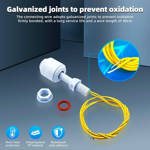 DP5200 Plastic PP Float Switch，6pcs DP5200 Vertical Float Fish Tank Liquid Water Level Sensor Switch for Bilge Pump Water Tank Aquarium in Saudi Arabia