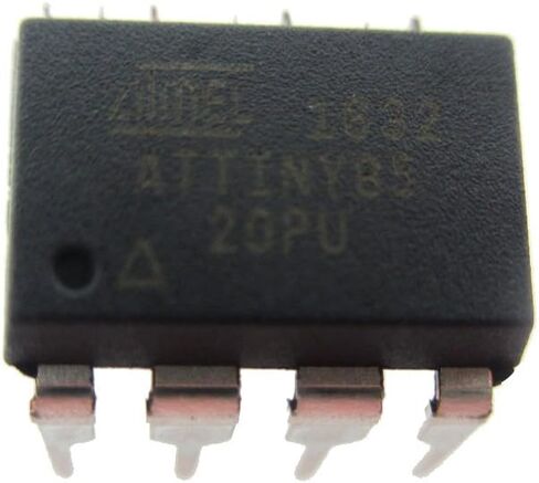 ATTINY85-20PU DIP-8 8-bit Microcontroller with 8K Bytes in-System Programmable Flash Pack of 2 in Kuwait