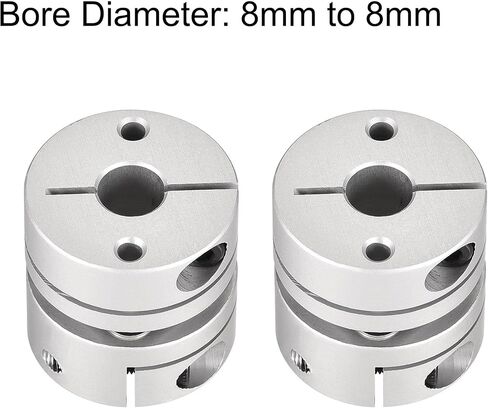 uxcell 8mm to 8mm Bore One Diaphragm Motor Wheel Flexible Coupling Joint M3 Wrench 1 Set in Saudi Arabia