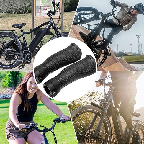 Himiway Bike Handlebar Grips, Ergonomic Bike Grips, Lock on Rubber Bicycle Handle Grip, Non-Slip Comfort Bike Grip Protector for E-Bike Scooter Foldable Bicycle in Kuwait