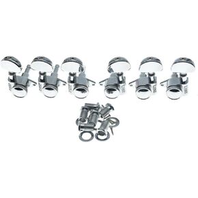 3 per side Guitar Locking Tuners 21:1 Locking Tuning Keys Guitar Tuning Machine Heads for Acoustic Guitars or LP/Les Paul/SG/ES Guitars Black