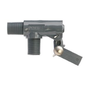 Kerick Valve PS3838187 PVC Float Valve, Standard Mount, 7.2 gpm at 60 psi, 3/8" NPT Male