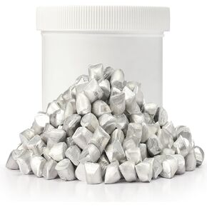 High Purity 99.6% Aluminum Chop 2 Pounds, Raw Aluminum Pellets/Granules for Metal Casting and Melting, DIY Projects, Jewelry Making, Chemical Reactions, and Household Repairs (2, Pound)