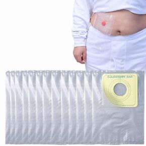 Disposable Ostomy Bag - Waterproof Clear Shields Cover Shower Guard for Colostomy Ileostomy Stoma, 100 Pcs