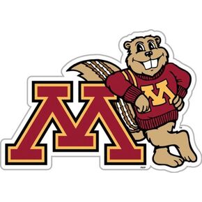 NCAA Minnesota Golden Gophers 12 inch Vinyl Magnet