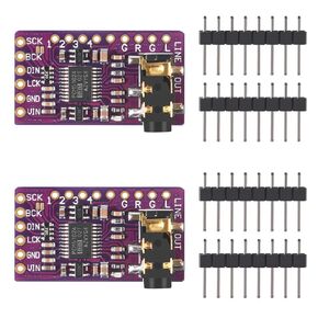 AITRIP 2 pcs PCM5102 I2S IIS Lossless Digital Audio DAC Decoder Module Stereo DAC Digital-to-Analog Converter Voice Module Compatible with Arduino Raspberry Pi in Kuwait