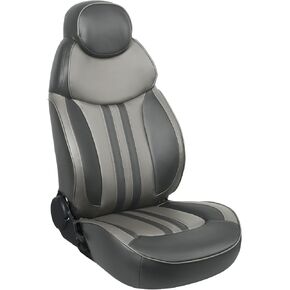 Luxury Recilining Boat Seat High Back Yacht Pontoon Captains Chair,Light Gray/Beige