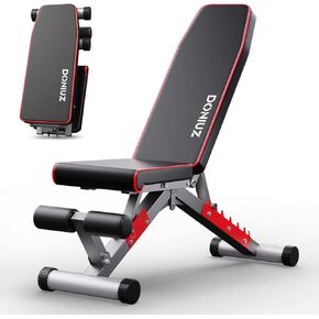 Weight Bench, Adjustable Workout Bench Press Set for Home Gym Full Body Strength Workout, Easy Assembly Foldable Training Lifting Bench, Max Load 750