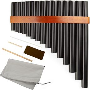 15 Pipes Pan Flute G Key Chinese Traditional Musical Instrument Pan Pipes Woodwind Instrument (left hand)