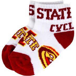 NCAA Iowa State Cyclones Unisex Iowa State Baby Qtr Sockiowa State Baby Qtr Sock, Cardinal, Bax 12-24 Months