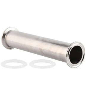 Stainless Tri Clamp Tube, 1.5“ Tube OD, 12" Length Sanitary Spool Tube Seamless Round Tubing with 1.5 inch Tri Clamp (50.5mm Ferrule OD)